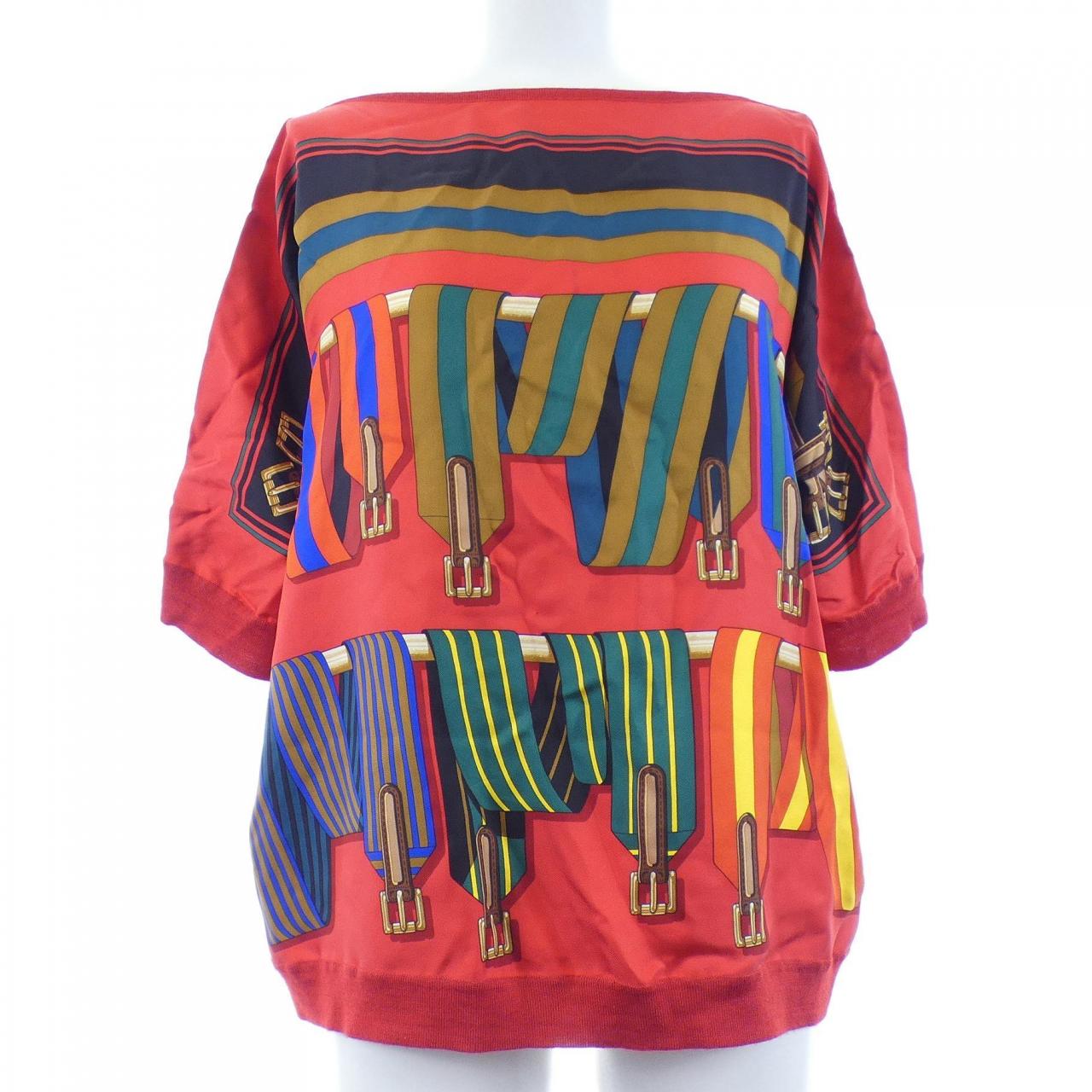 エルメス HERMES LES SANGLES 57-7752 ツイルレーヌ トップス