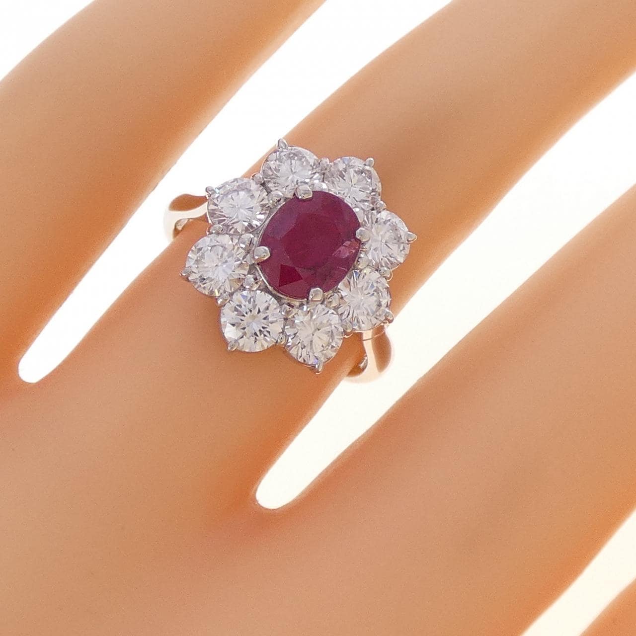 PT900 ルビー リング 1.48CT