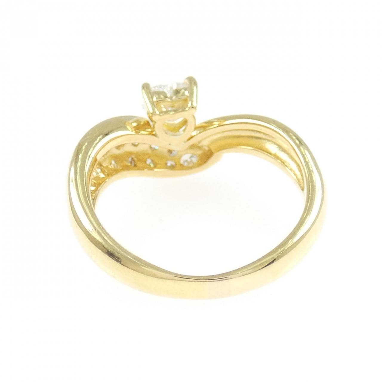 K18YG ダイヤモンド リング 0.48CT