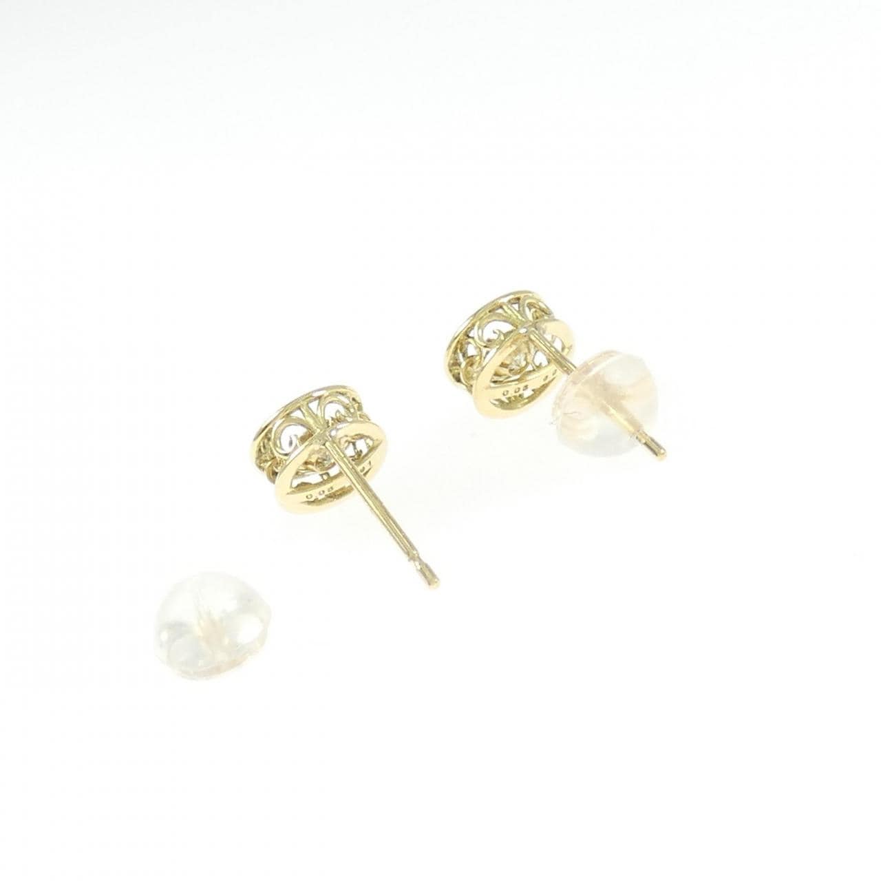 K18YG ダイヤモンド ピアス 0.16CT