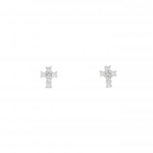 PT Cross Diamond Earrings 0.10CT