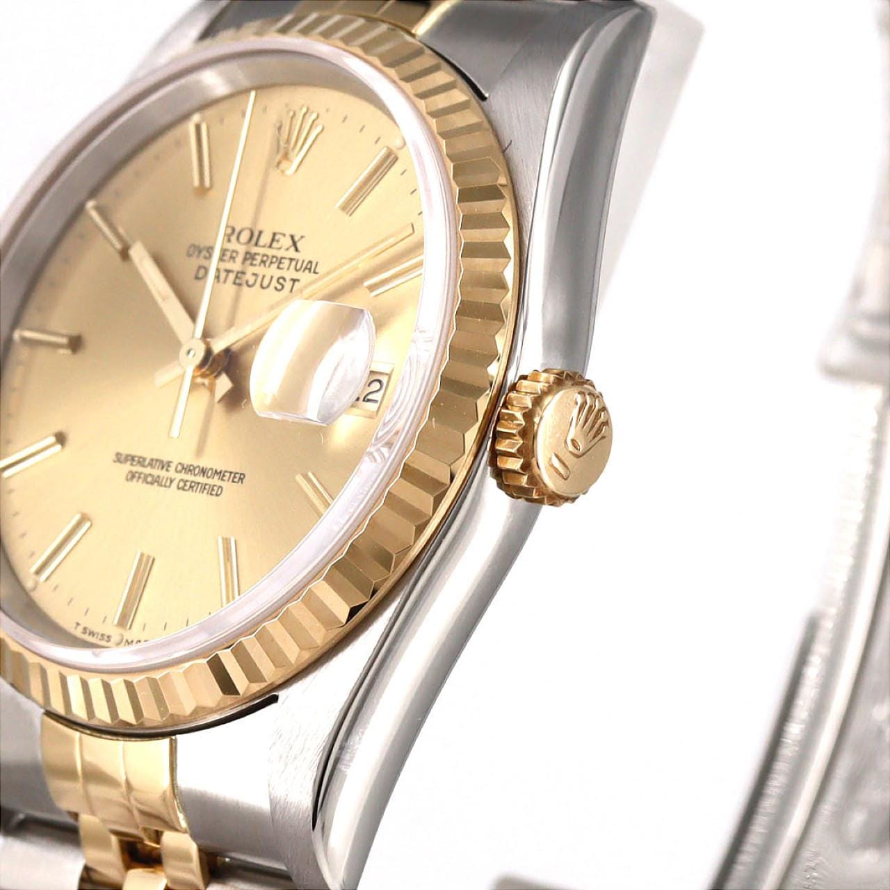 ロレックス デイトジャスト 16233 SSxYG 自動巻 S番