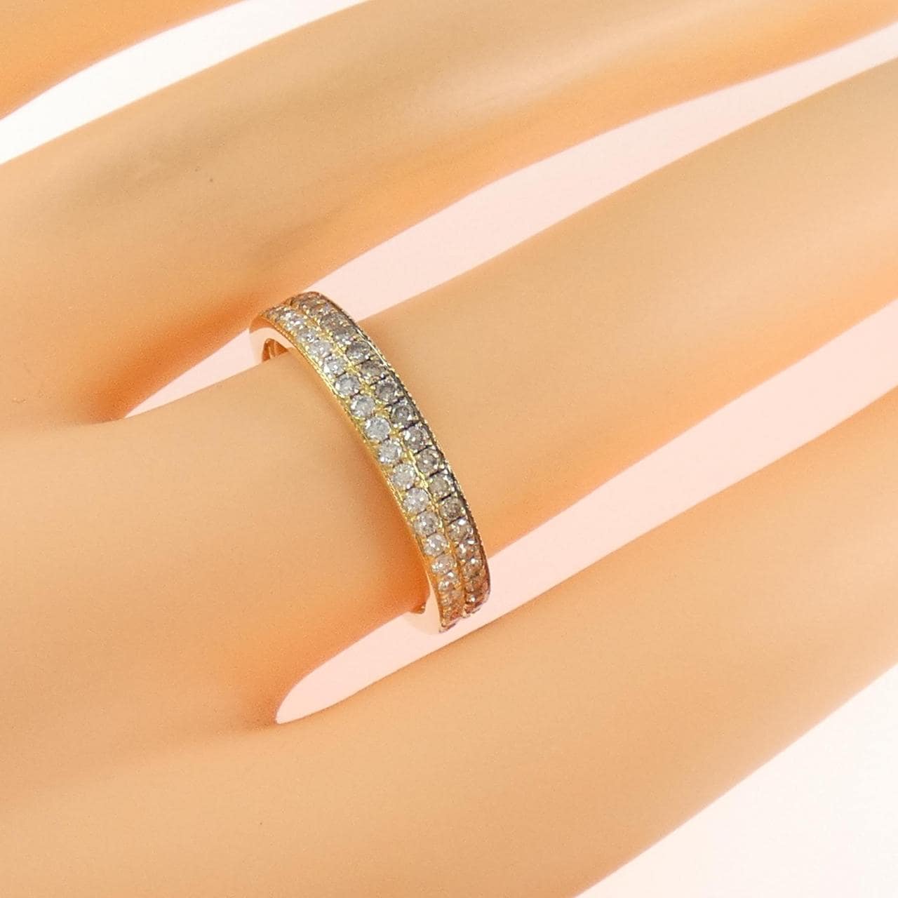 K18YG/K18BG ダイヤモンド リング 0.55CT