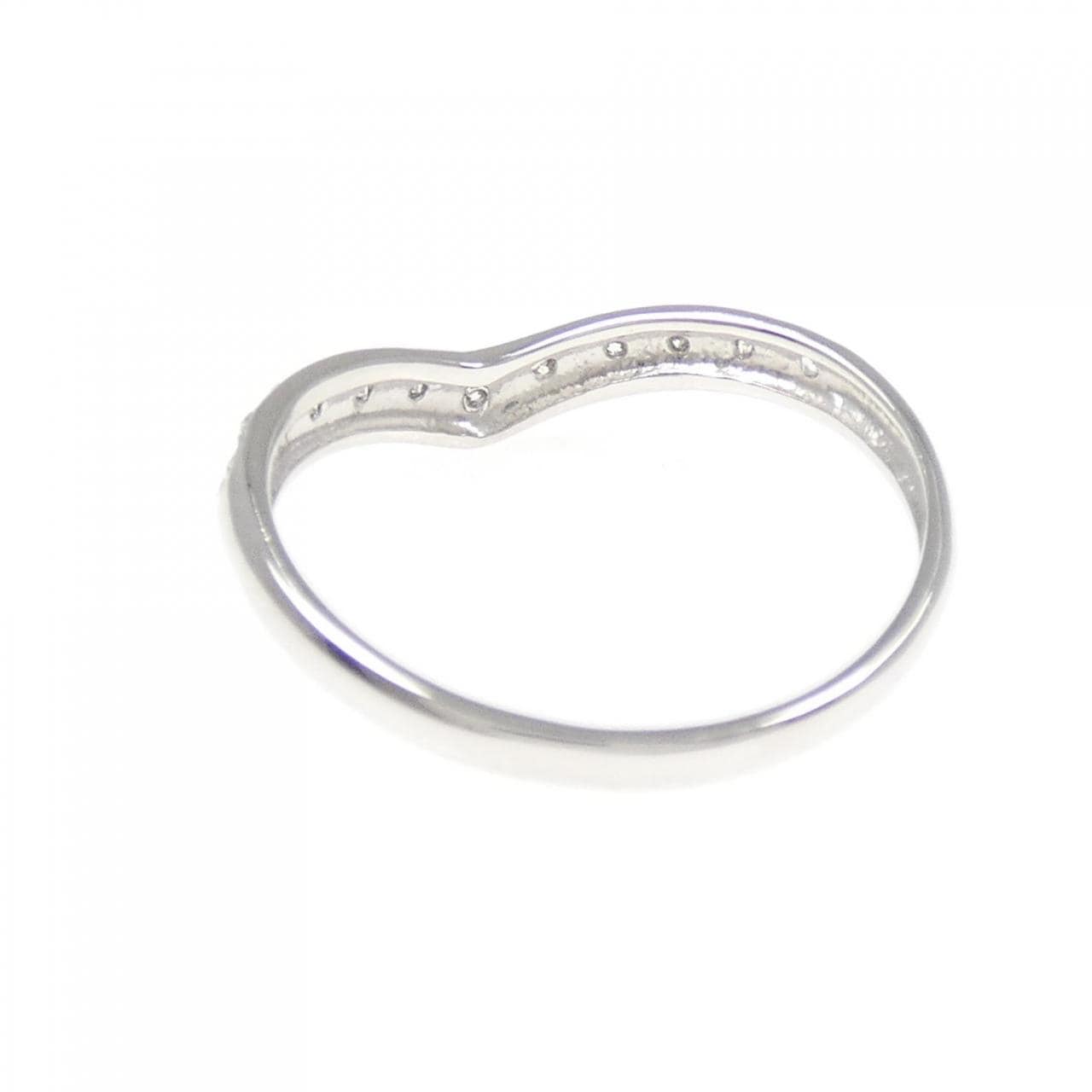 K18WG ダイヤモンド リング 0.12CT