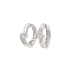 K18WG ダイヤモンド イヤリング 0.20CT