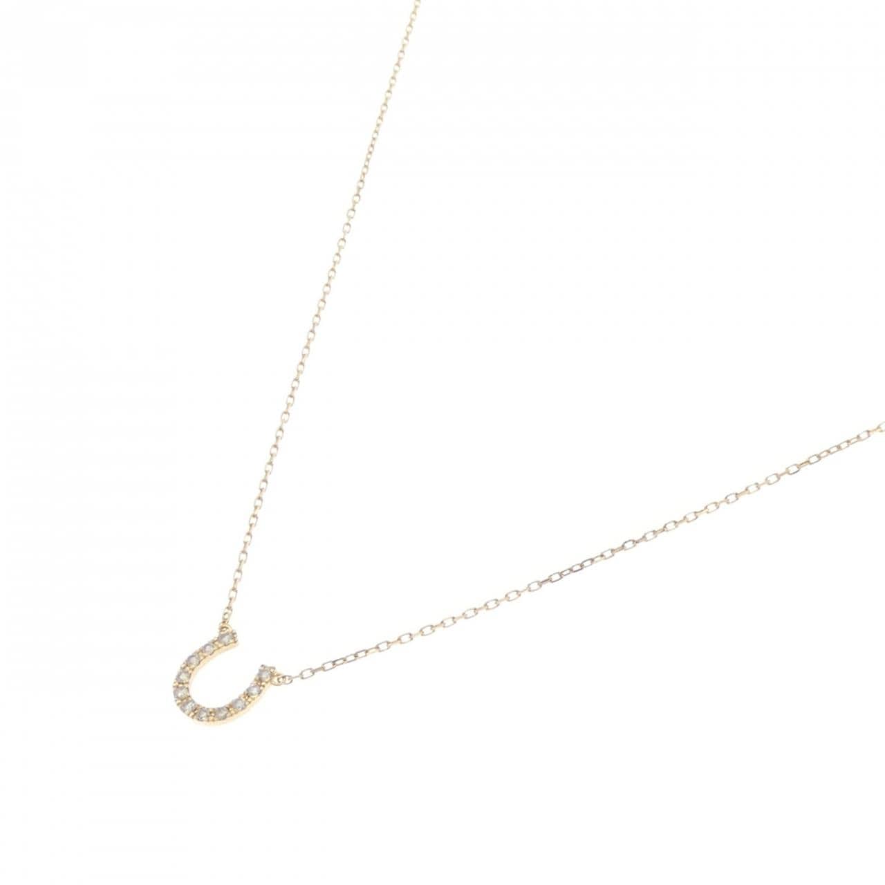 4°C Horseshoe Diamond Necklace