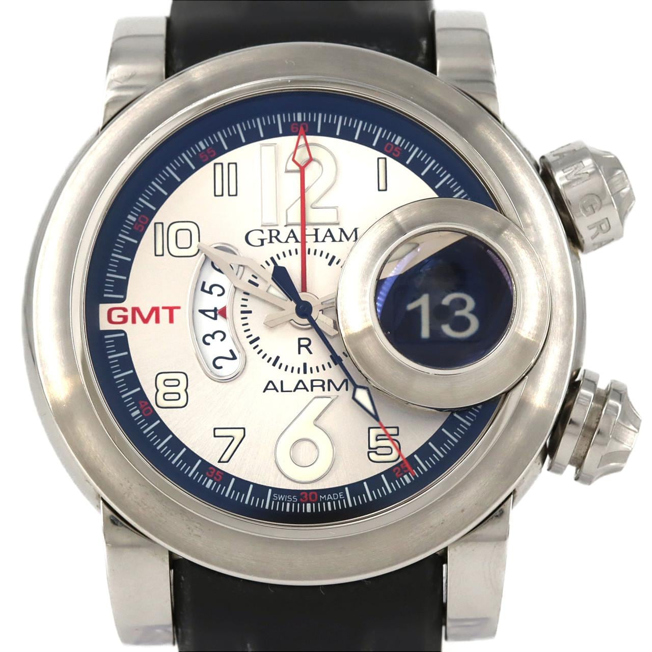 【無需維護】GRAHAM Swordfish Grillot Alarm GMT 2SWASGMT.S01A.K06B 不鏽鋼自動上弦