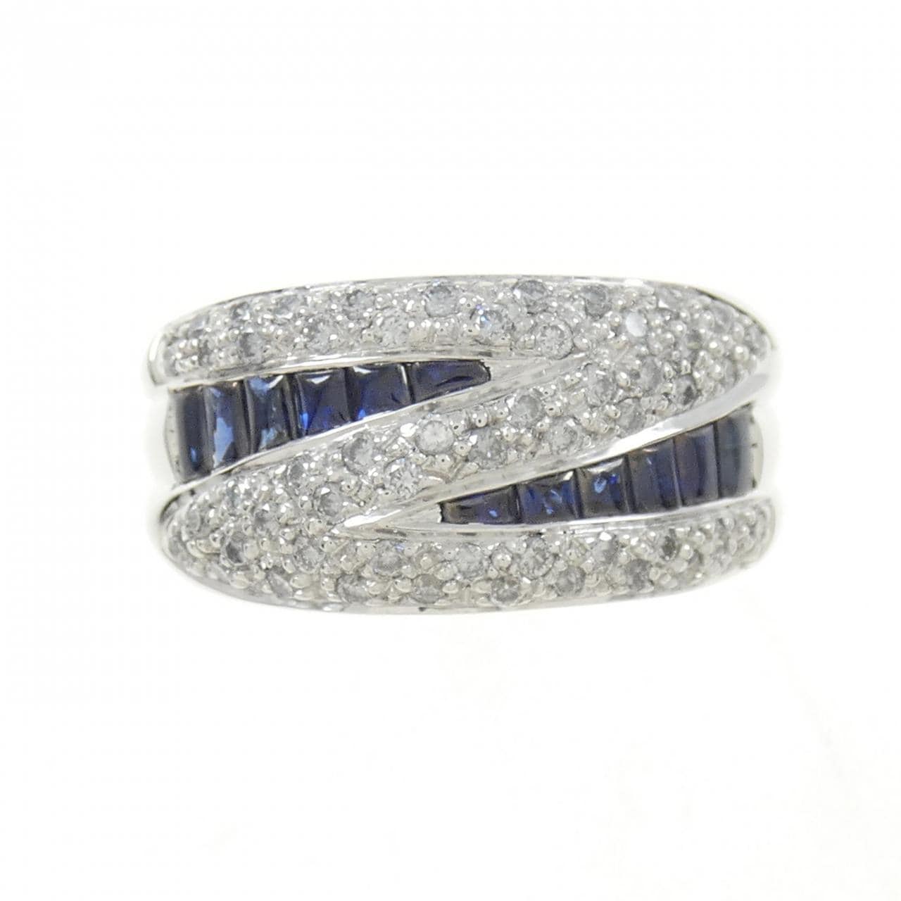 K18WG sapphire ring 1.20CT