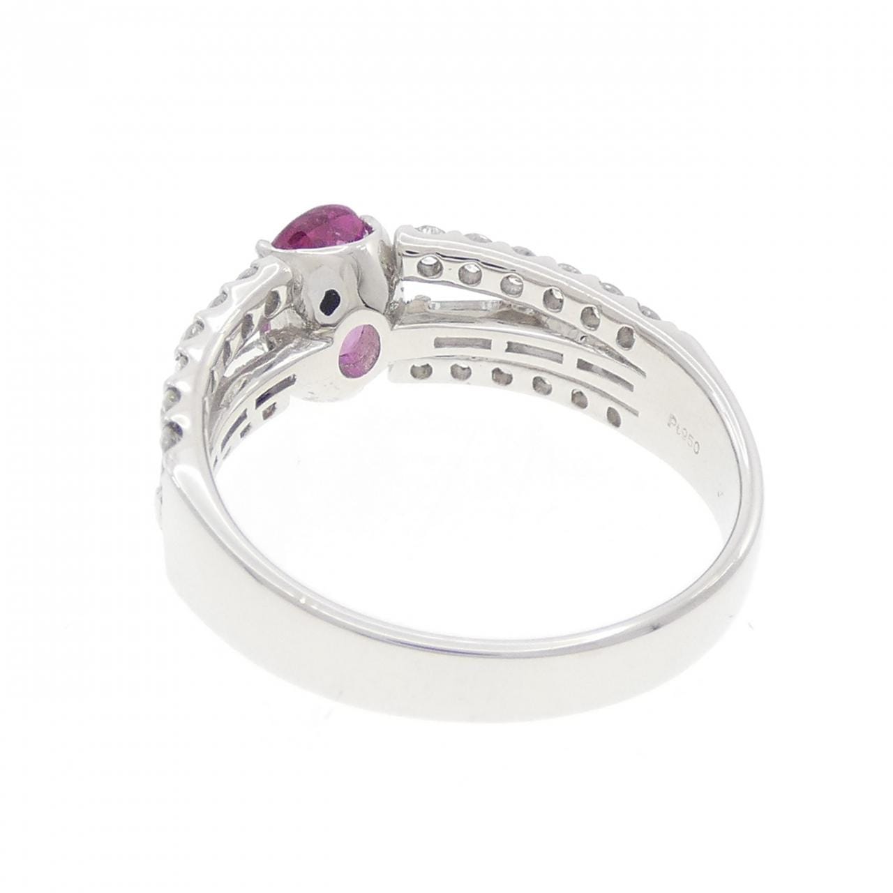 PT950 ルビー リング 0.98CT