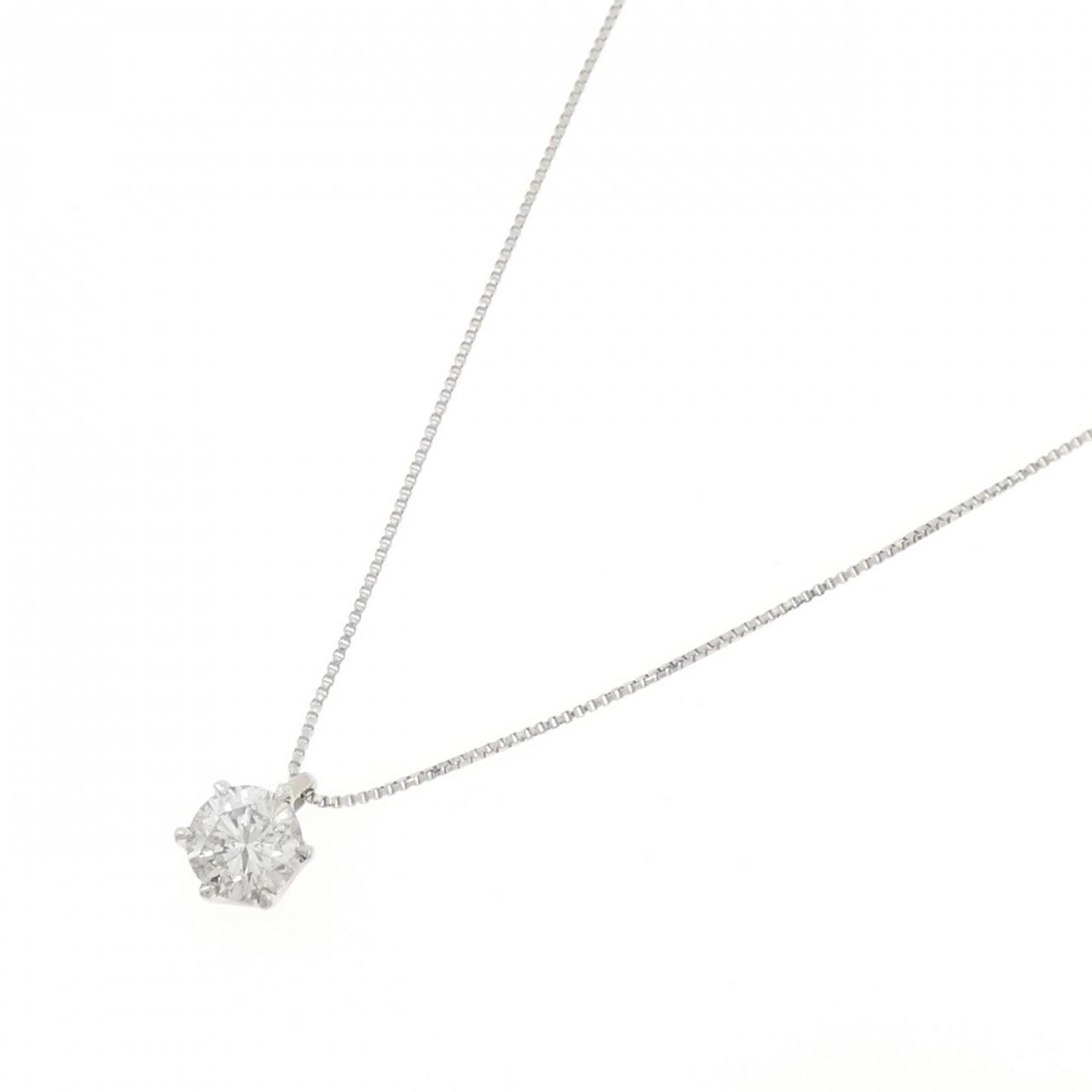 PT/PT850 ソリティア ダイヤモンド ネックレス 0.599CT