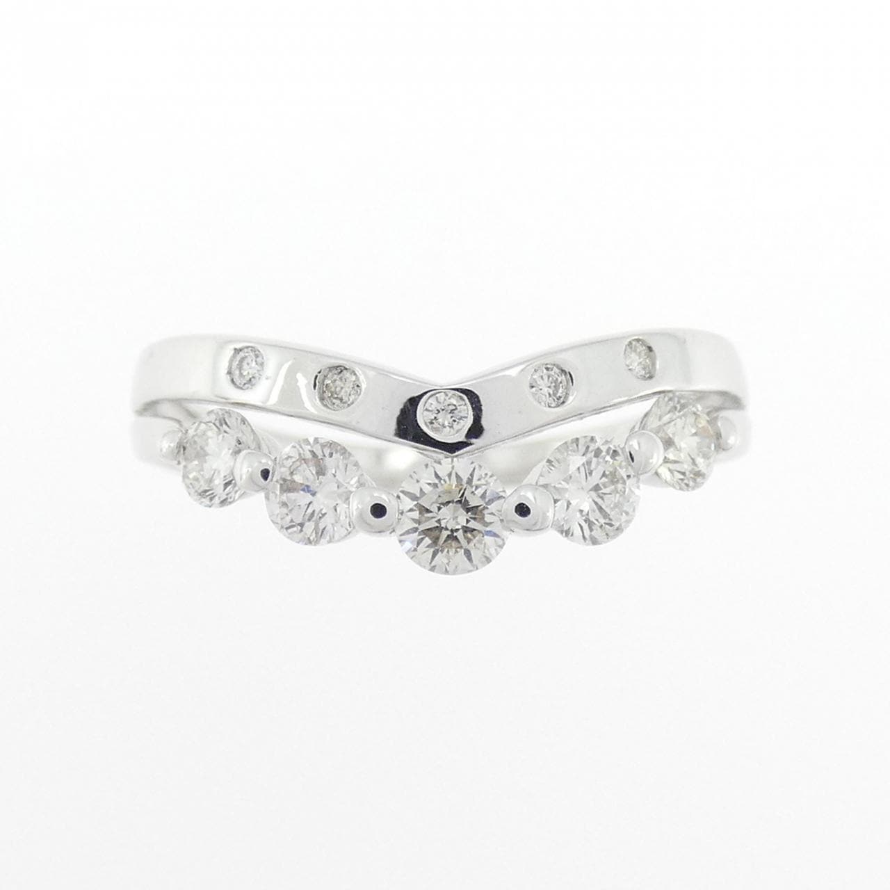K18WG ダイヤモンド リング 0.50CT