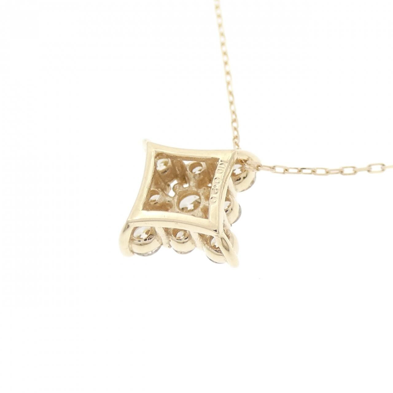 【新品】K10YG ダイヤモンド ネックレス 0.20CT