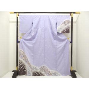 【新品】単衣　訪問着　辻ヶ花