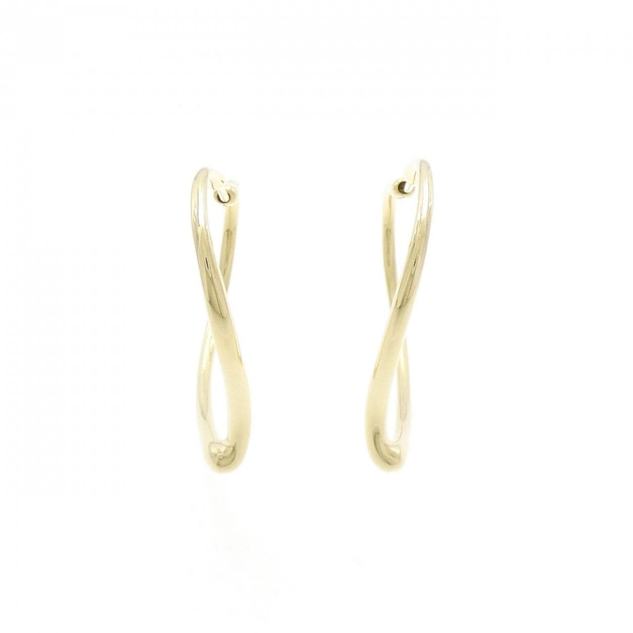 TIFFANY open heart hoop earrings
