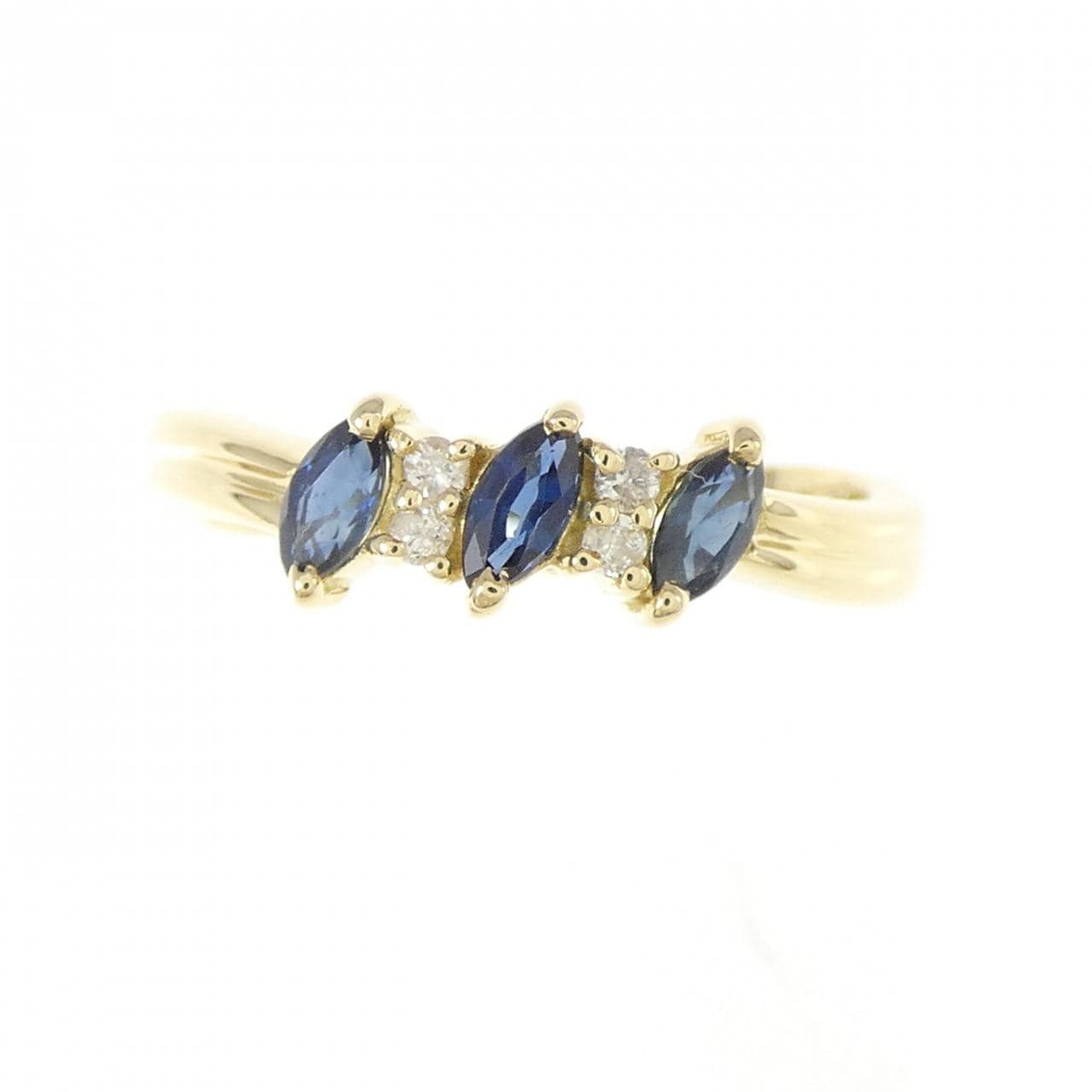 K18YG サファイヤ リング 0.31CT