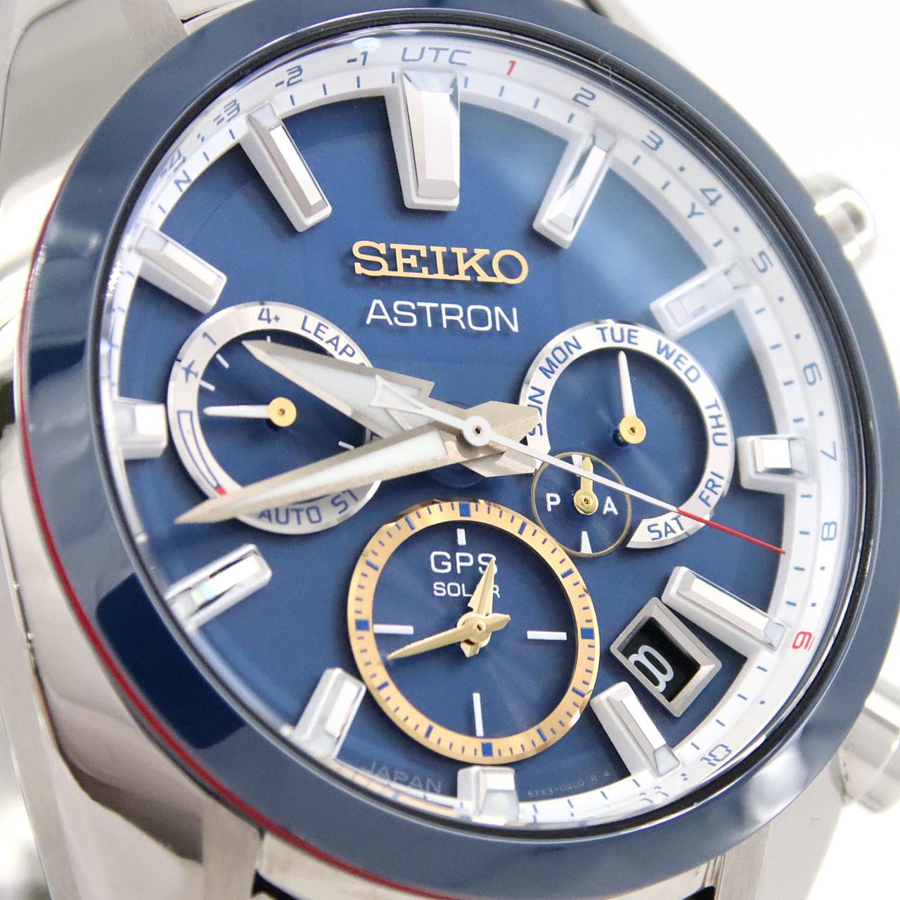 SEIKO Astron GPS Radio-Controlled Watch "Novak Djokovic" LTD 5X53-0AT0/SBXC045 SS Solar Quartz