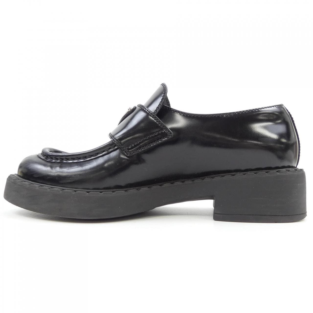 プラダ PRADA チョコレート ローファー トライアングルロゴ 1D246M シューズ