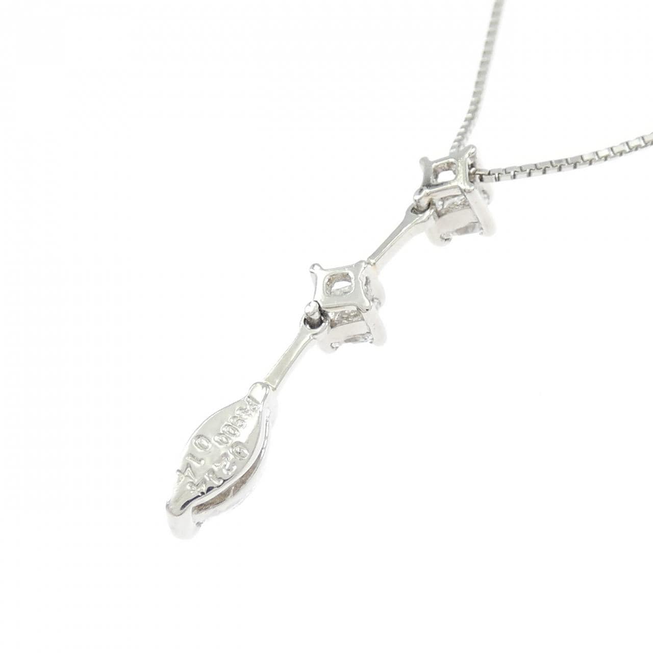 PT900/PT850 ダイヤモンド ネックレス 0.214CT