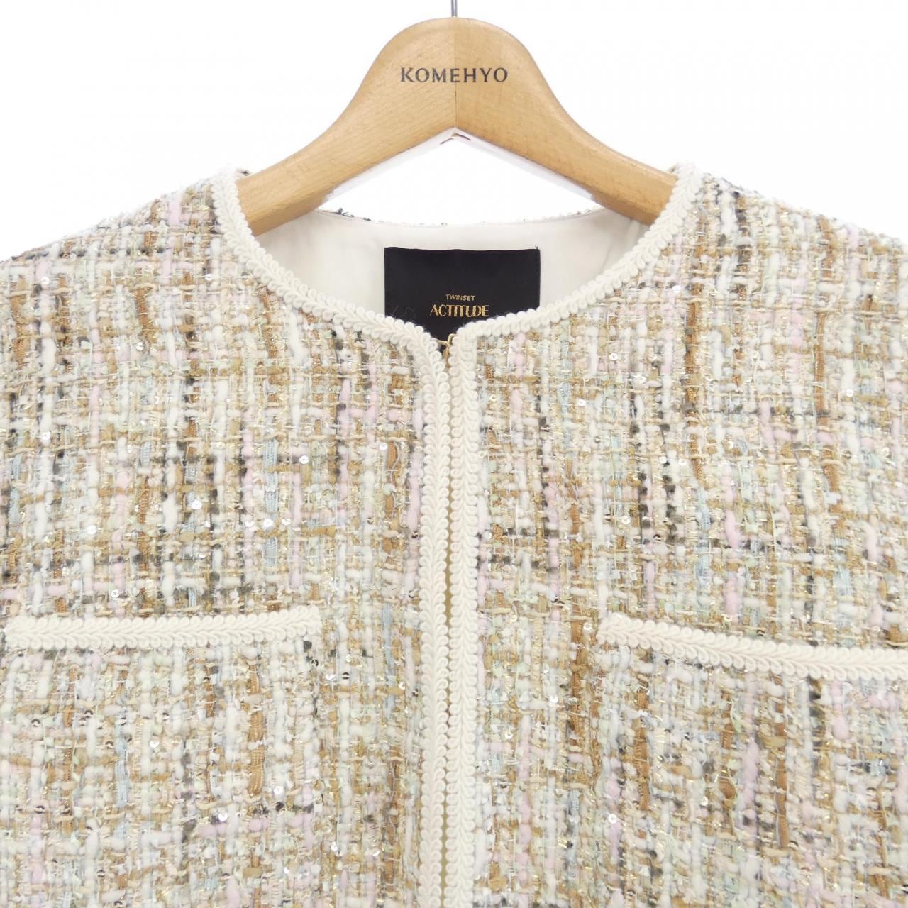 TWINSET ACTITUDE ノーカラージャケット