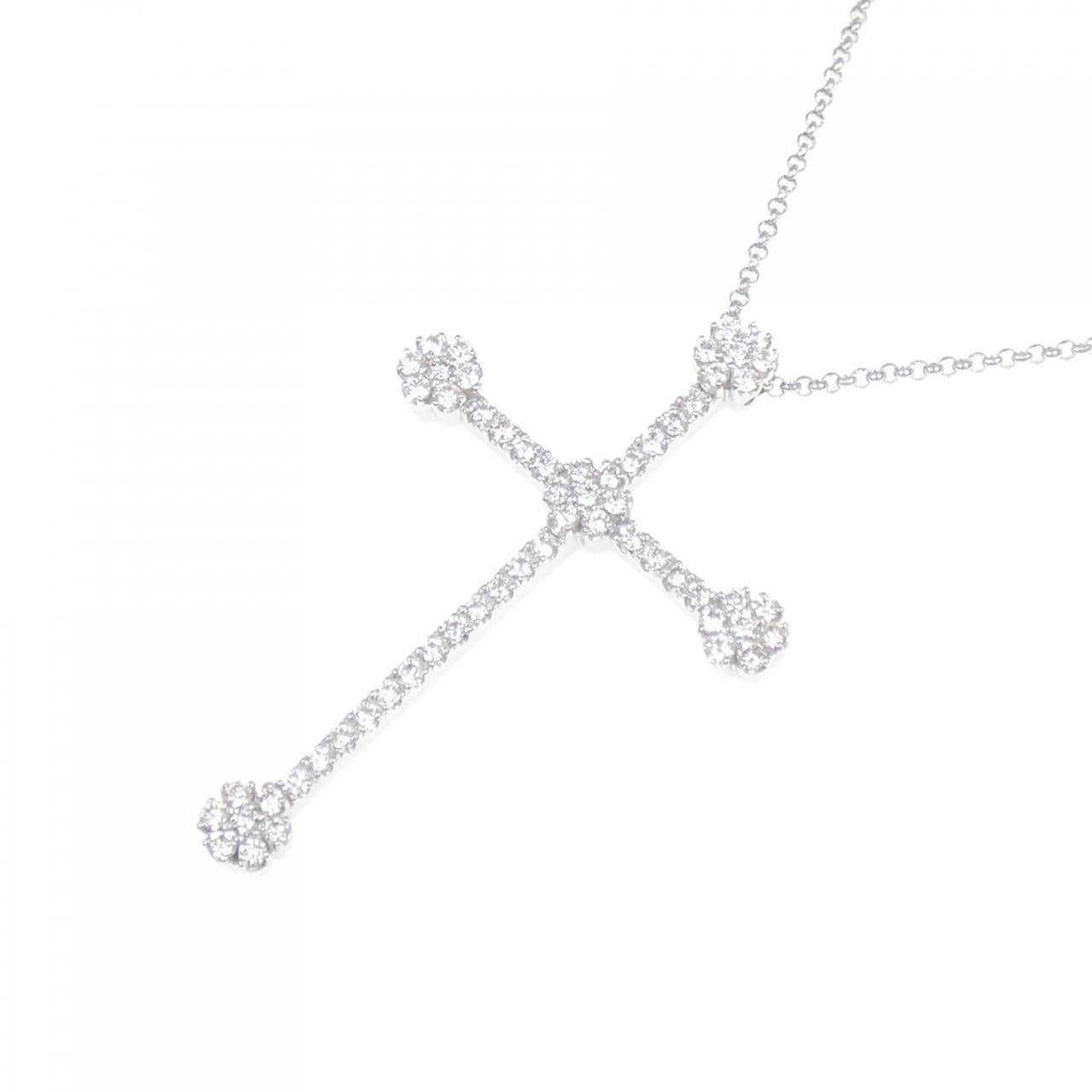 ポンテヴェキオ クロス ネックレス 0.93CT