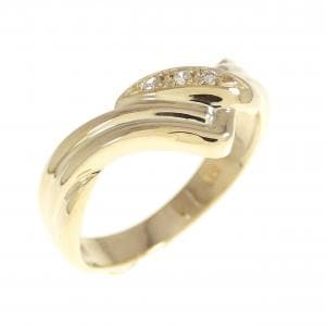 K18YG ダイヤモンド リング 0.03CT