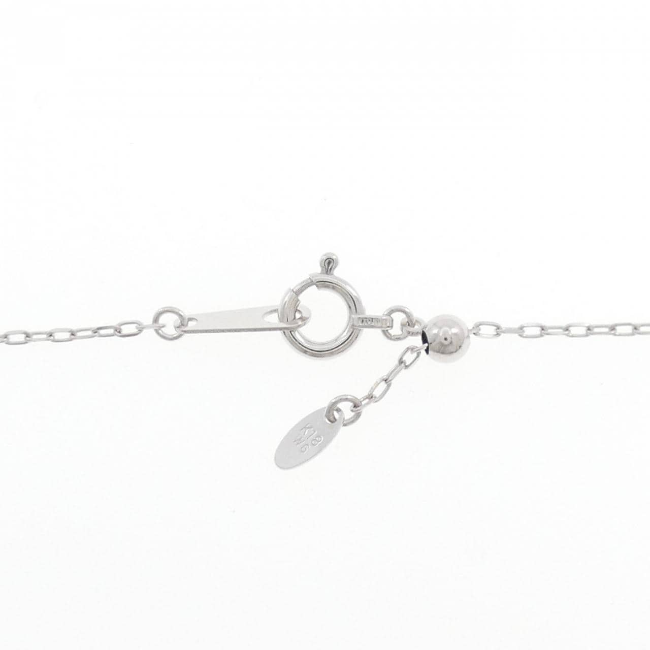 K18WG ダイヤモンド ネックレス 0.11CT