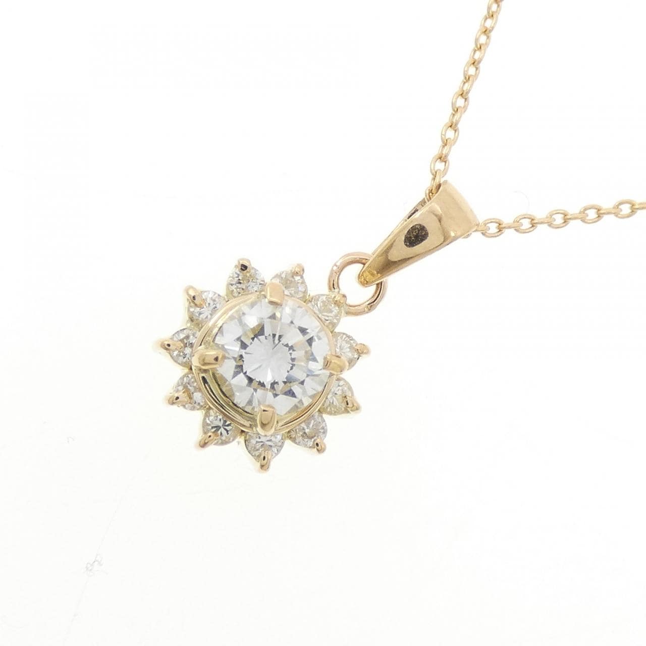 K18YG ダイヤモンド ネックレス 0.41CT