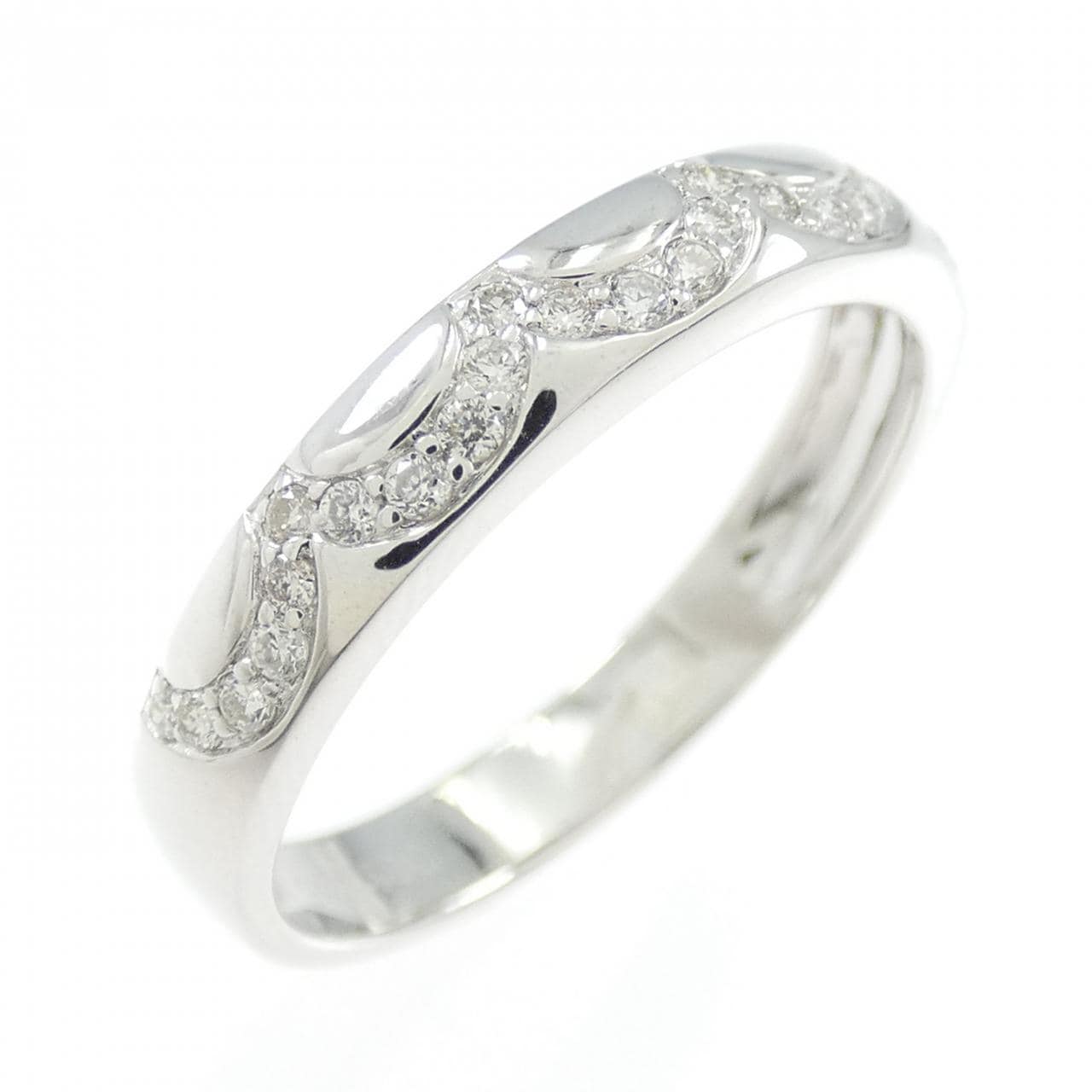 K18WG ダイヤモンド リング 0.11CT