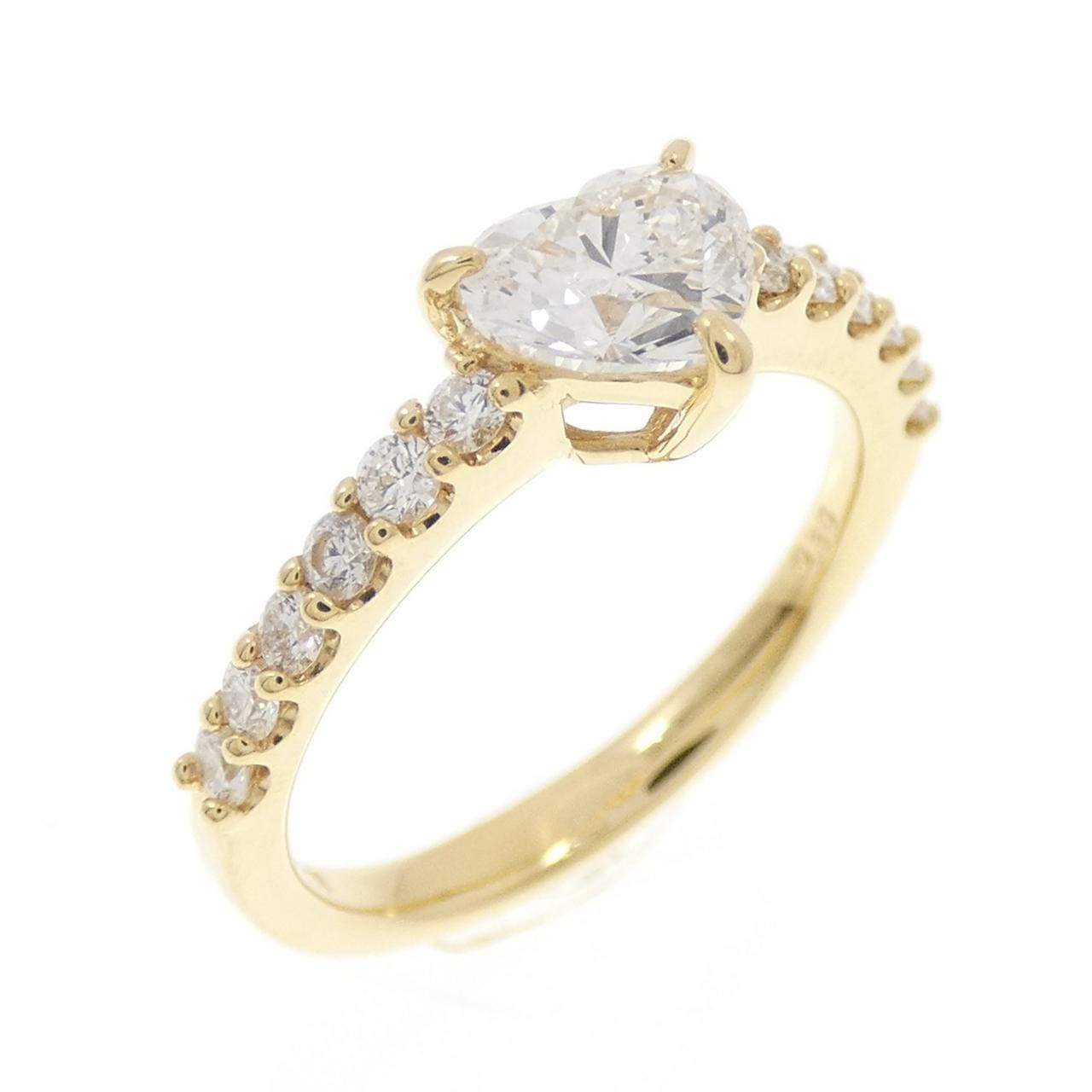 K18YG ハート ダイヤモンド リング 0.717CT