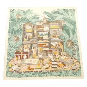 エルメス HERMES LES DOUZE LEOPARDS H243762S カレジェアン140 ショール