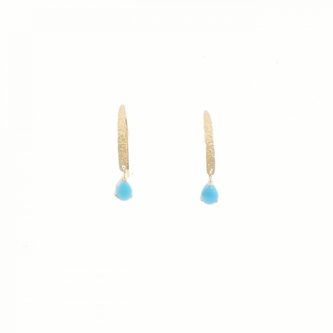 K18YG ターコイズ ピアス