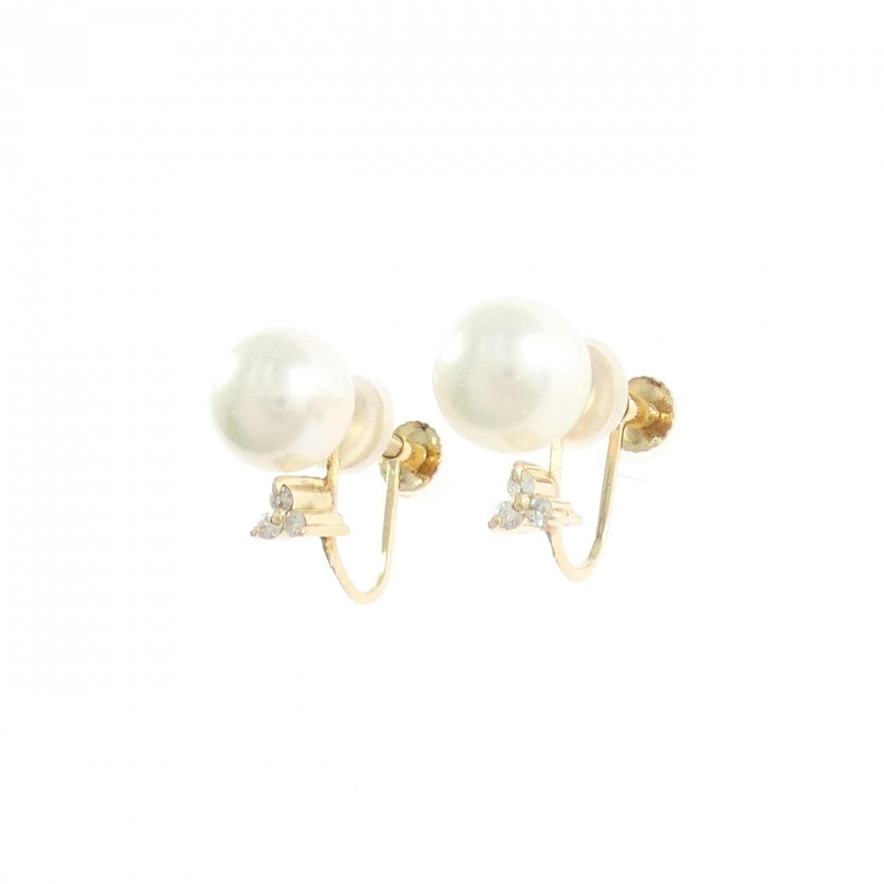 K18YG アコヤパール イヤリング 7.8mm
