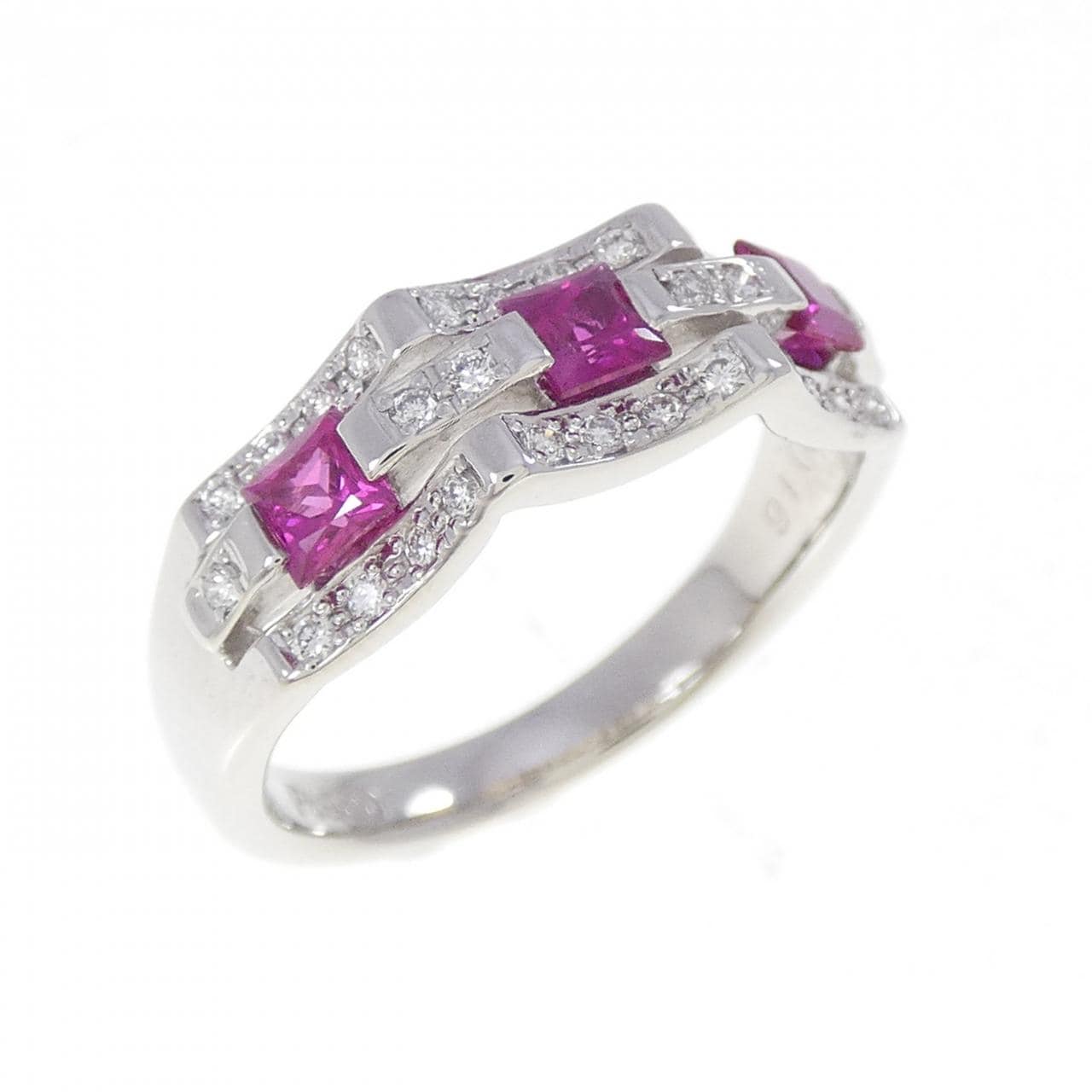 PT900 ルビー リング 0.53CT