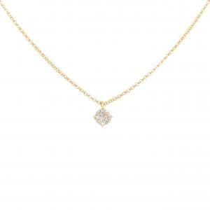 K18YG ソリティア ダイヤモンド ネックレス 0.17CT