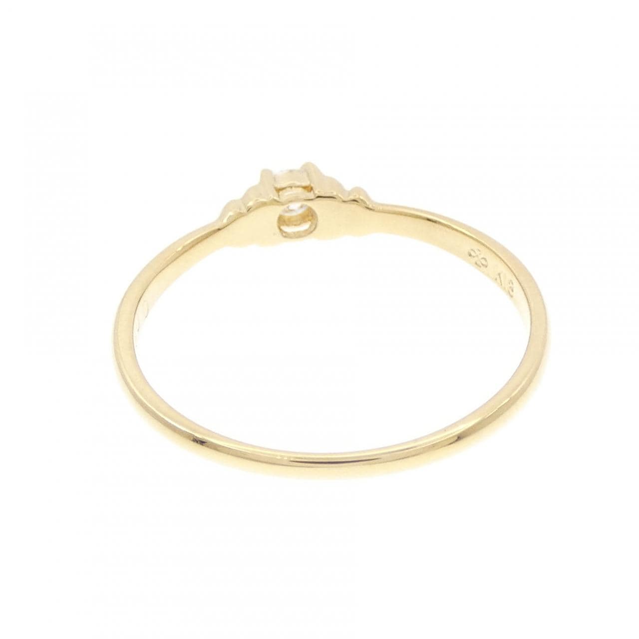 K18YG ダイヤモンド リング 0.08CT