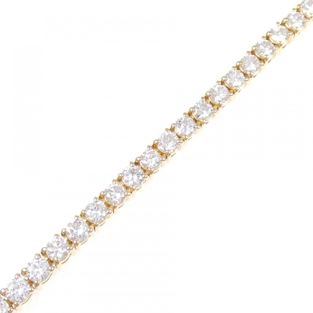 K18YG ダイヤモンド ブレスレット 4.55CT