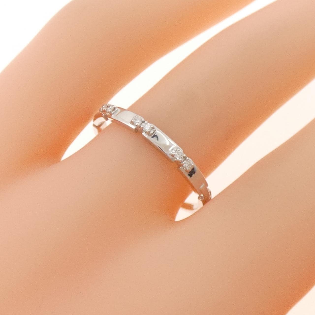 K10WG ダイヤモンド リング 0.03CT