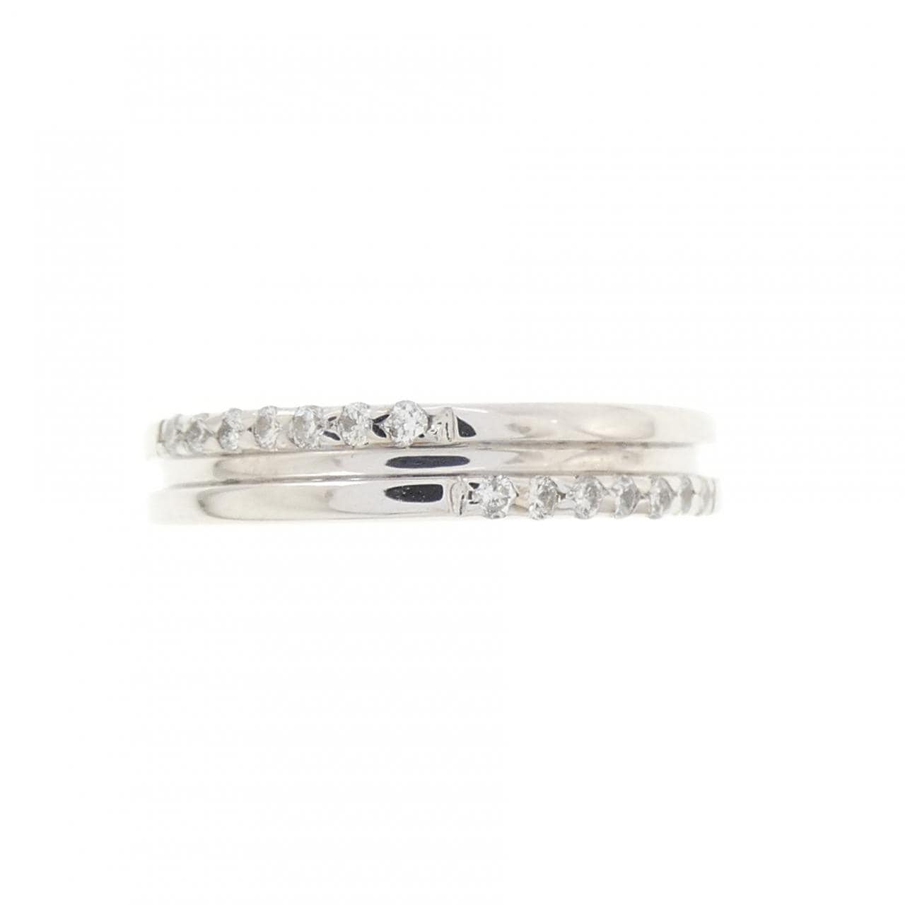 K14WG ダイヤモンド リング 0.11CT