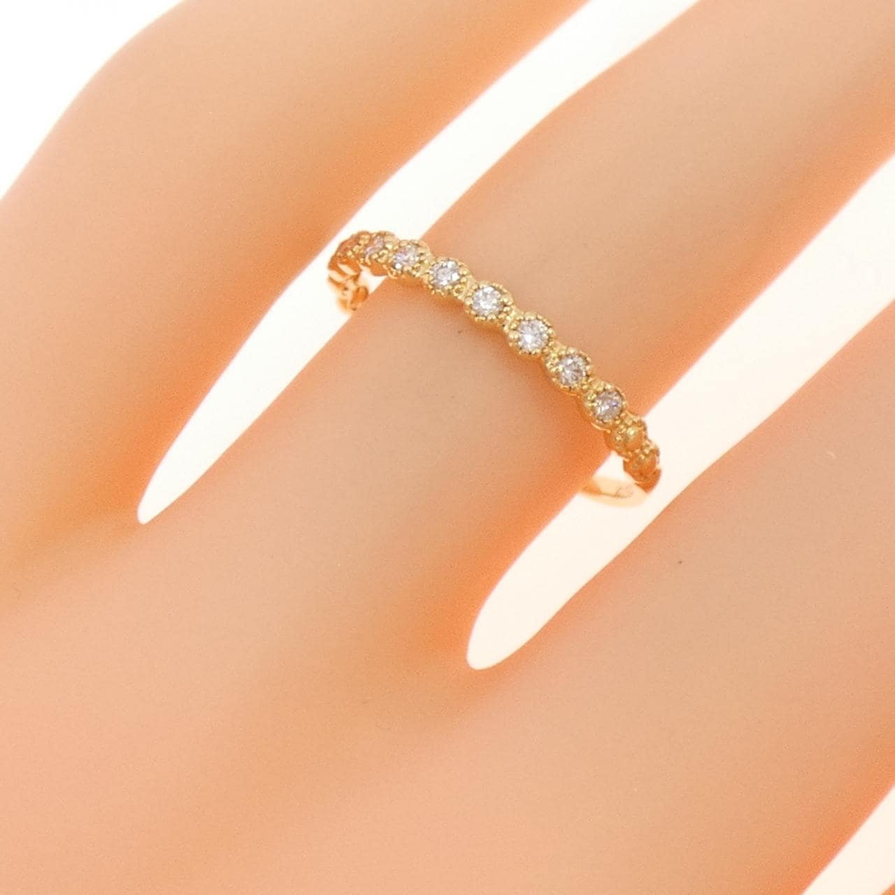 K18YG ダイヤモンド リング 0.10CT