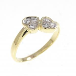 K18YG/K18WG ハート ダイヤモンド リング 0.06CT