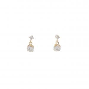 K18YG キュービック ピアス