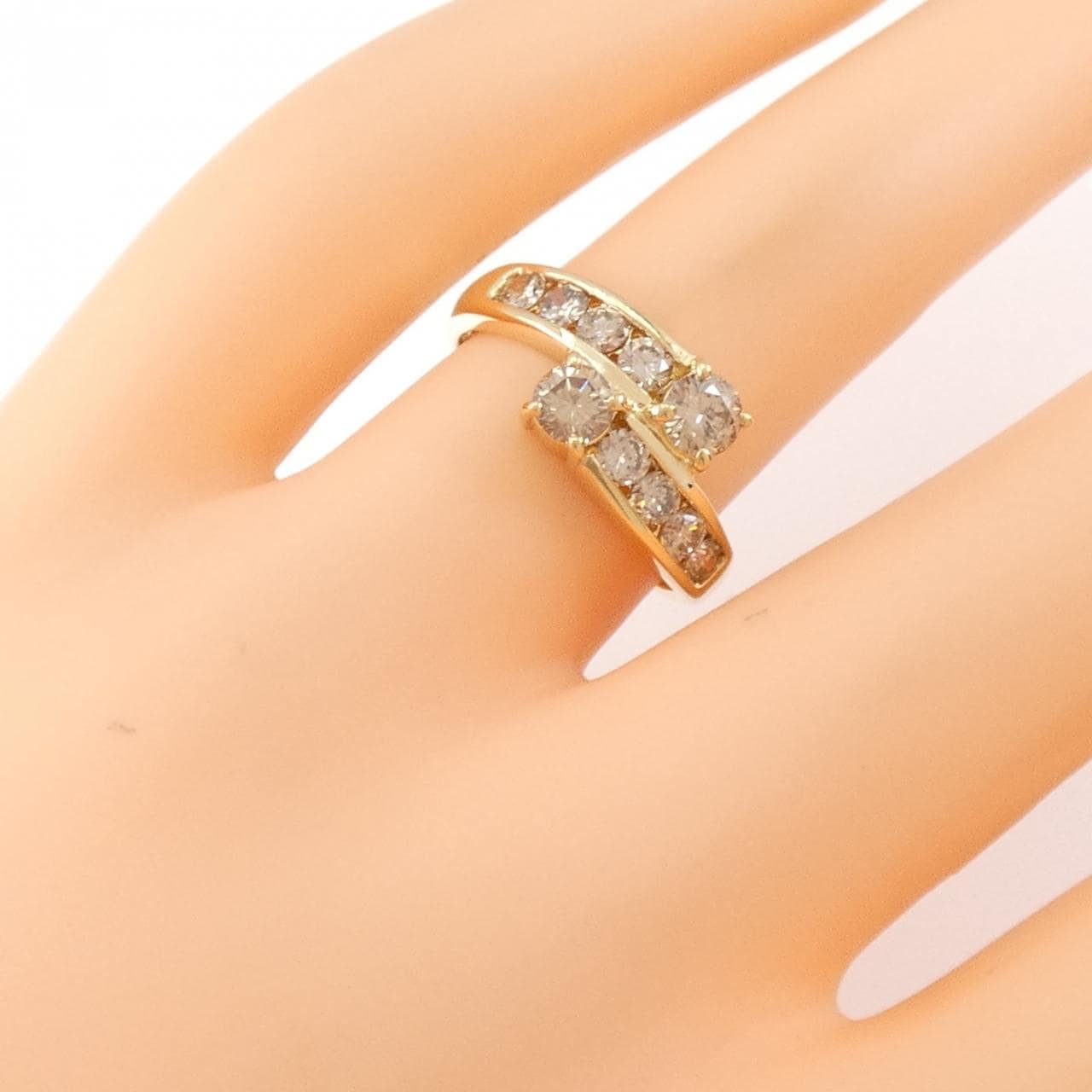 K18YG ダイヤモンド リング 1.00CT