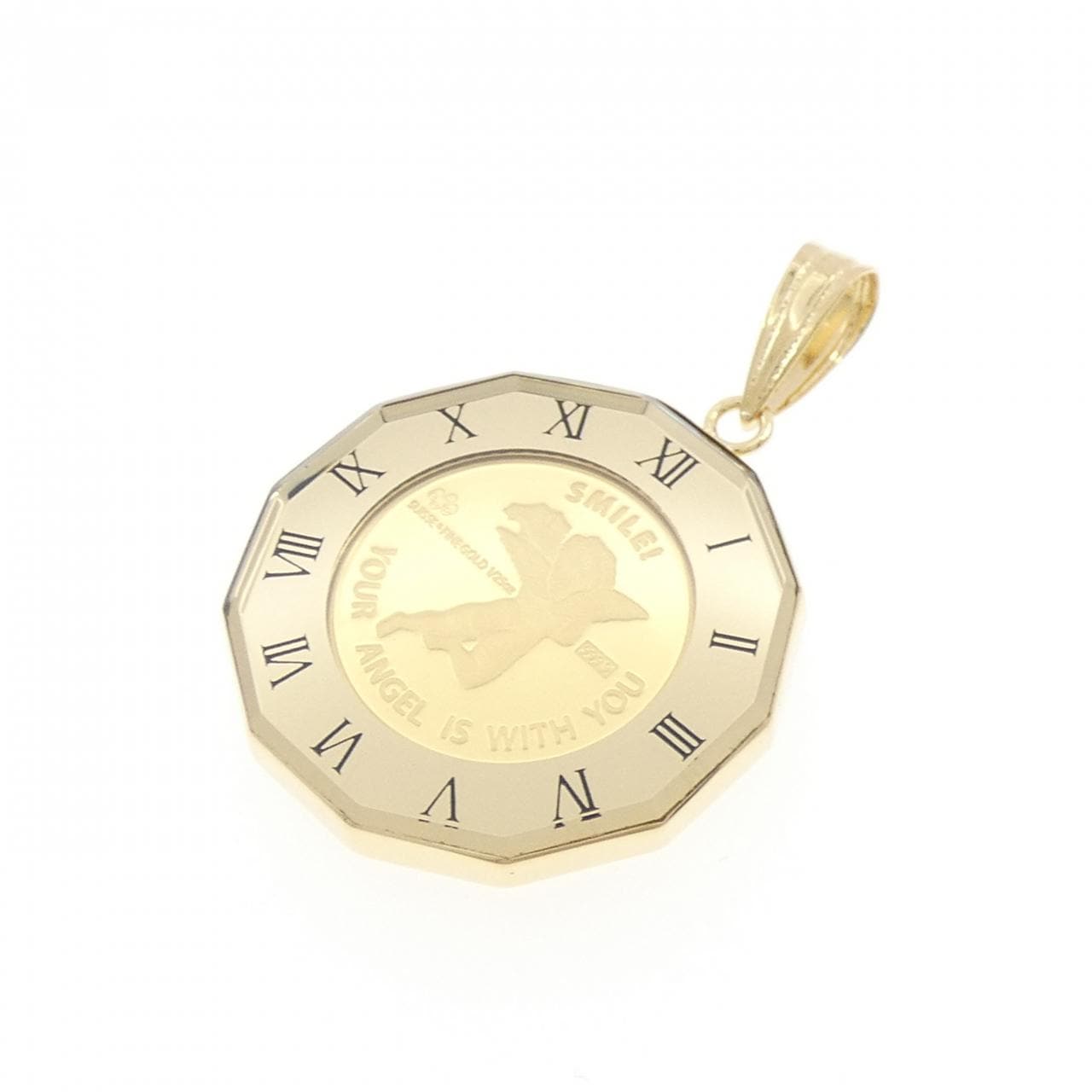 K18YG(枠) コイン ペンダント