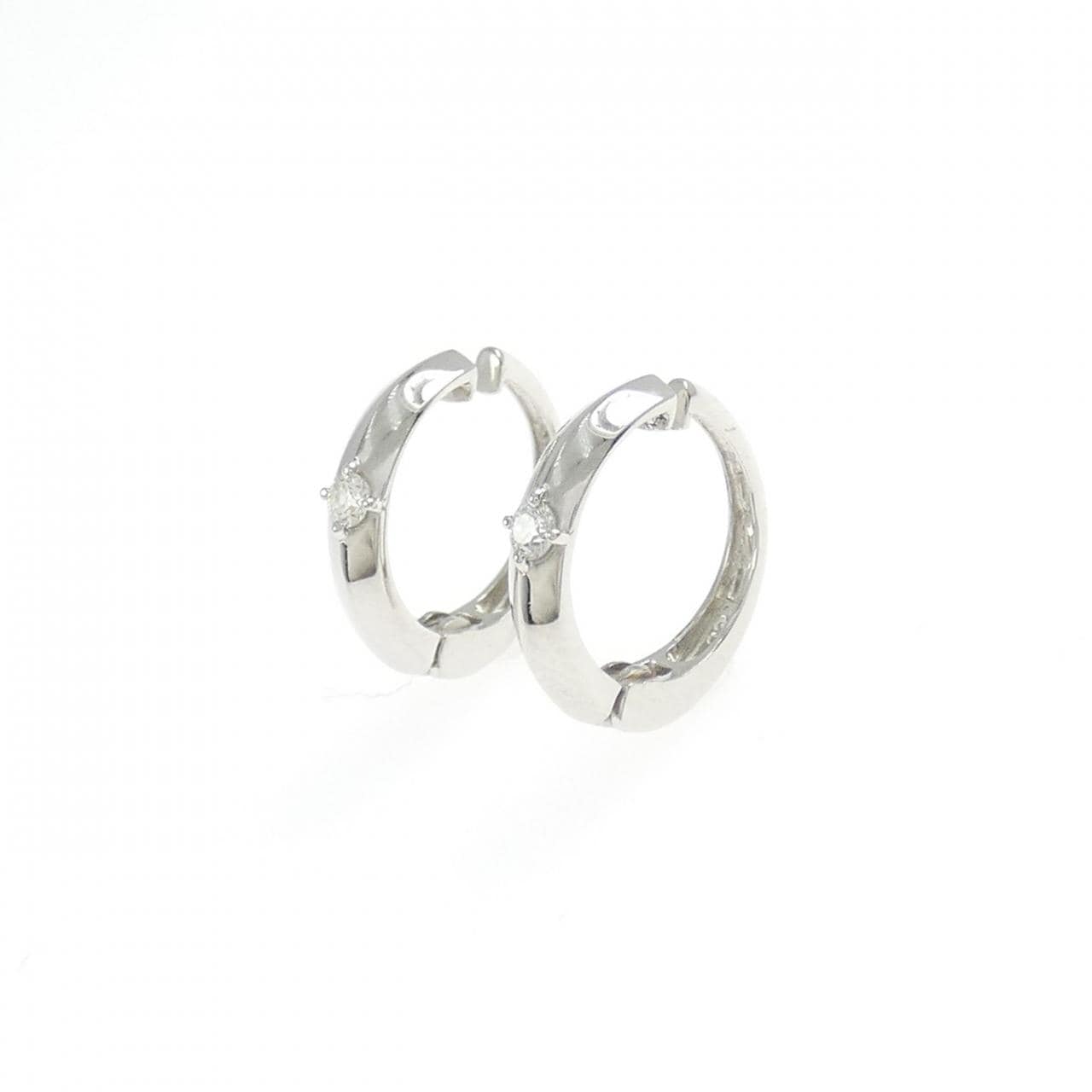 PT900 ダイヤモンド イヤリング 0.04CT