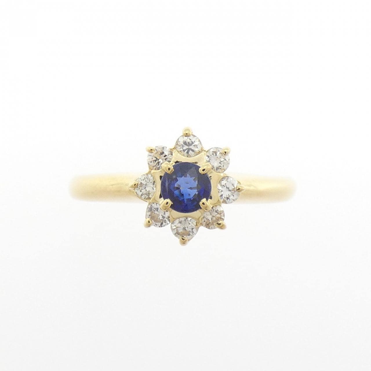 K18YG サファイヤ リング 0.18CT