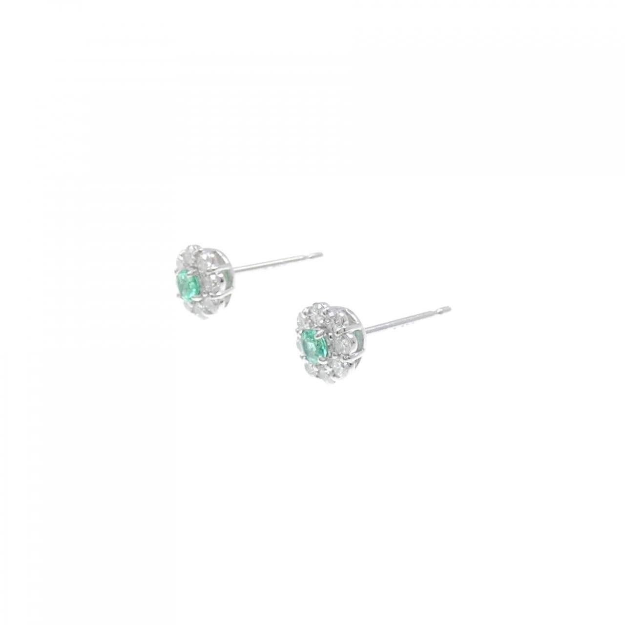 [BRAND NEW] PT emerald earrings 0.10CT