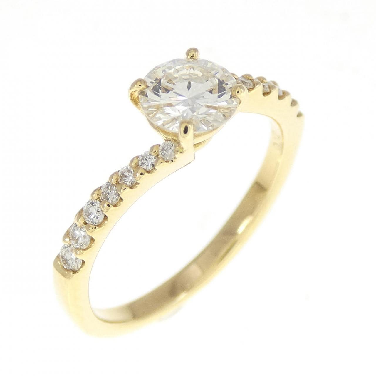 [Remake] K18YG Diamond Ring 0.549CT J SI1 VG