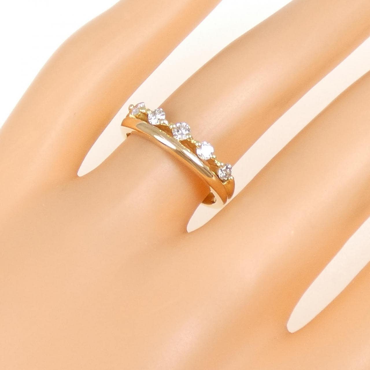 K18YG/K18PG ダイヤモンド リング 0.30CT