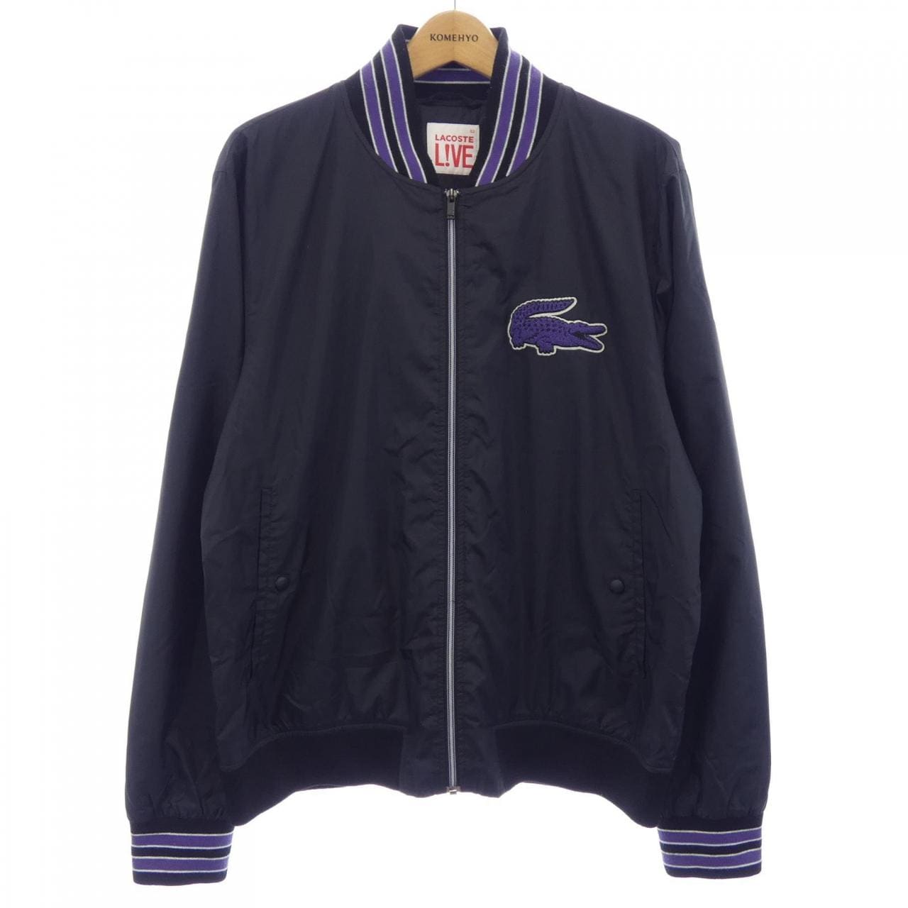 LACOSTE ラコステ MA-1 ブルゾン ネイビー ワニロゴ ジャケット コメ兵｜ラコステ LACOSTE ブルゾン｜LACOSTE｜メンズファッション