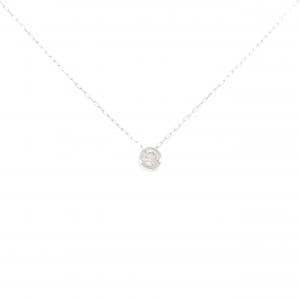 PT900/PT850 ソリティア ダイヤモンド ネックレス 0.08CT
